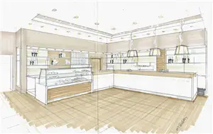 Prospettiva progetto Bar Porto Marittimo